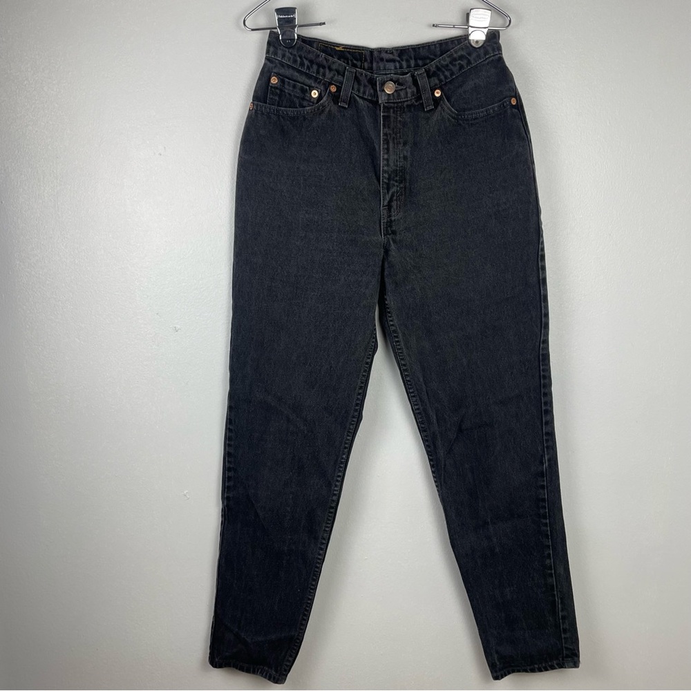 VTG Levi's Black Jeans 512 Slim Tapered 26x29 High Rise Mom 90's Grunge